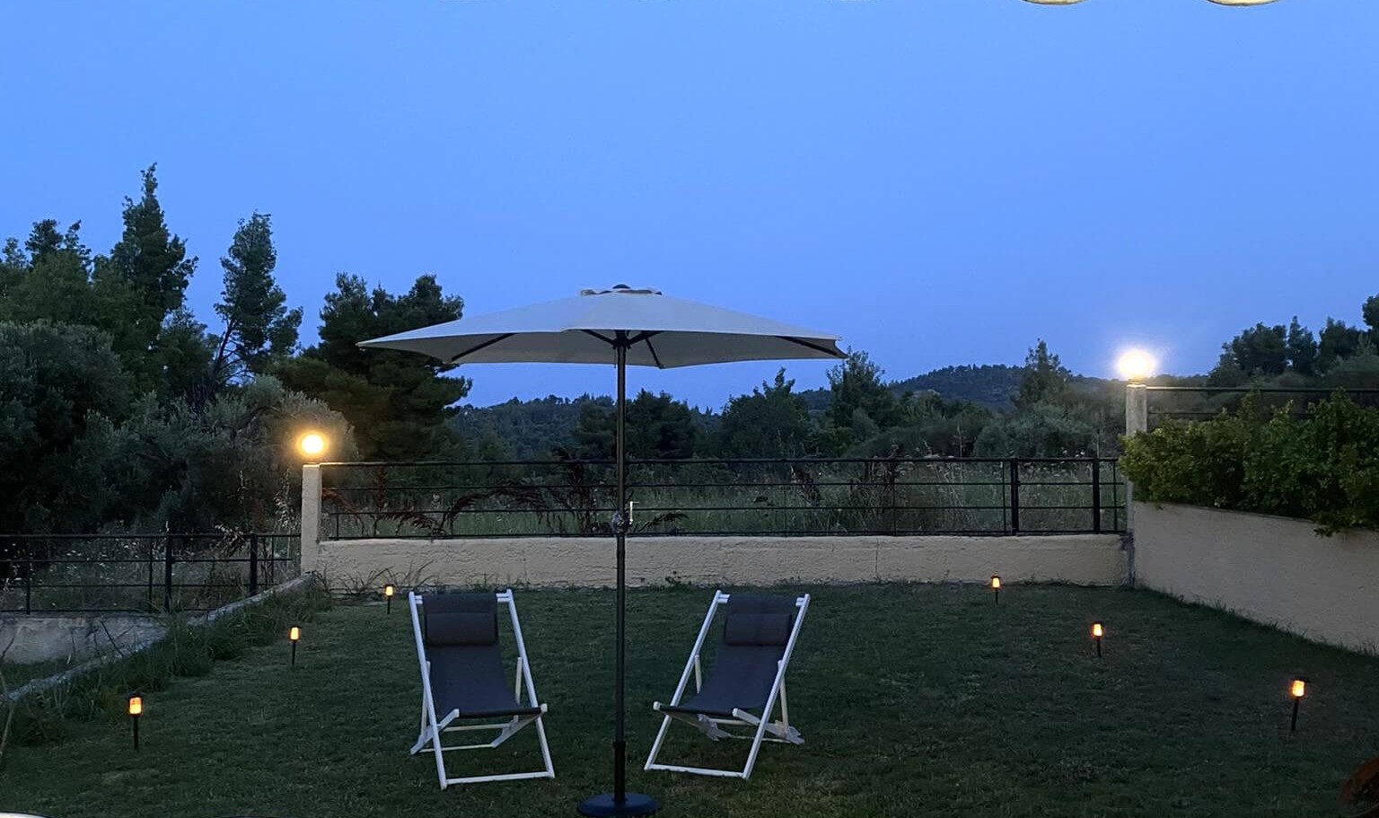 Garden area at Villa Beauty